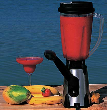 A Vortex hand crank blender by GSI Outdoors